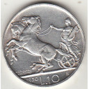 1930 10 Lire Argento Tipo Biga Buona Conservazione  Vittorio Emanuele III